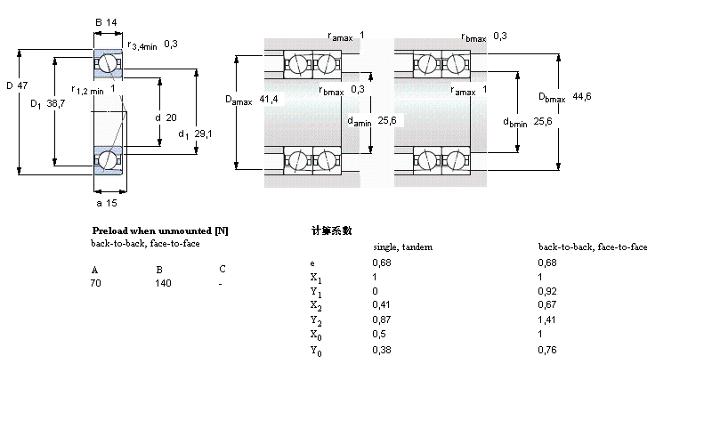 skf 7204acd/hcp4a轴承