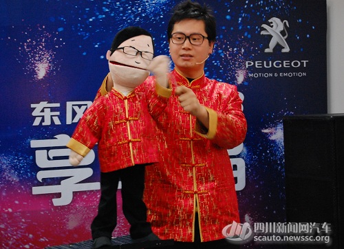 2009年独自来到北京后,自学自练腹语,自2010年5月参加 a target="