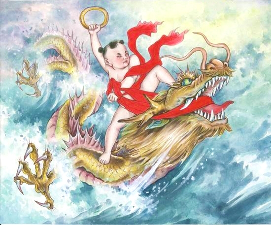  p>哪吒,中国古代神话传说中的神仙,佛教及道教护法神.