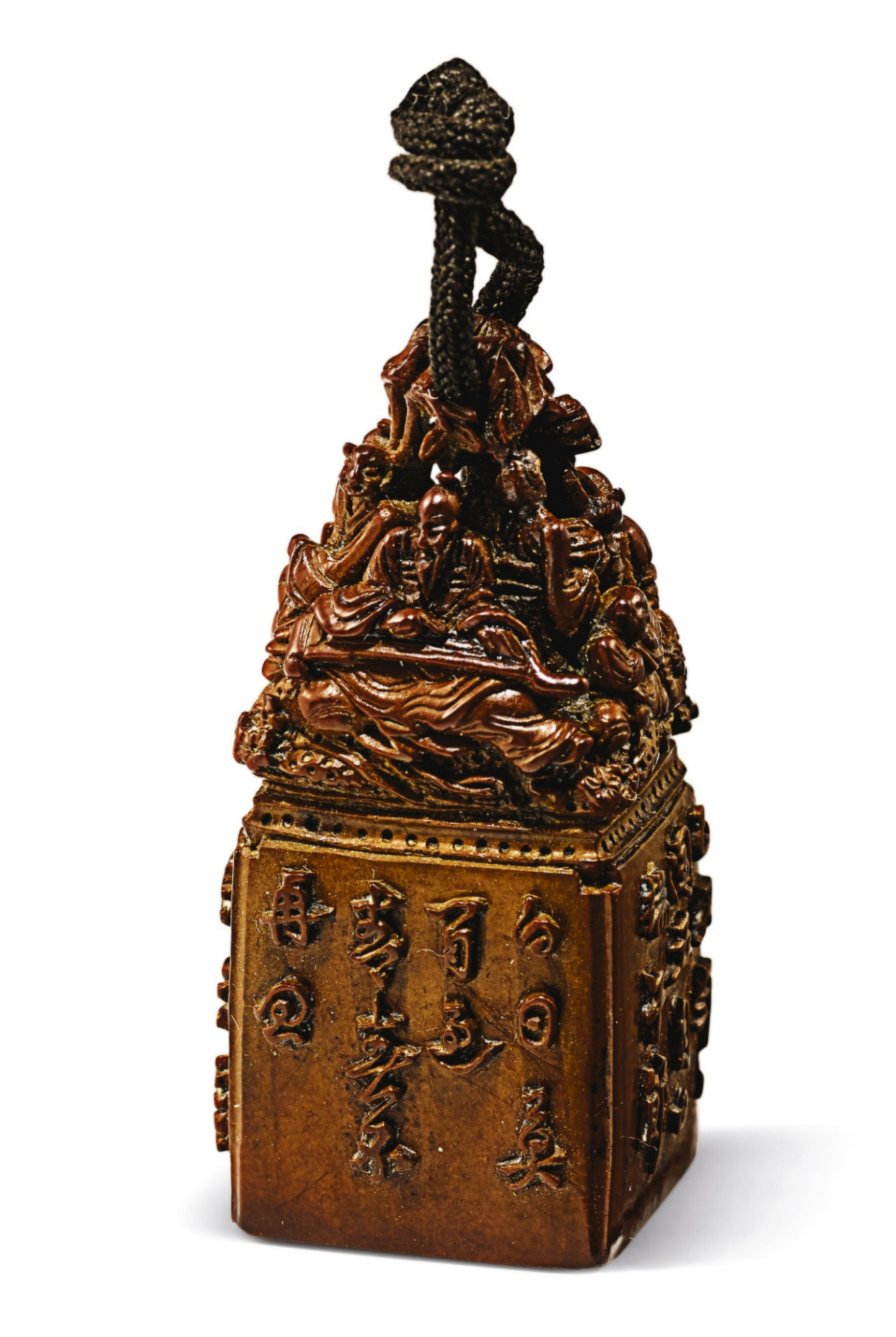 中国骨董 桃核 大型 一核一世界，现代核雕惊人之作！_