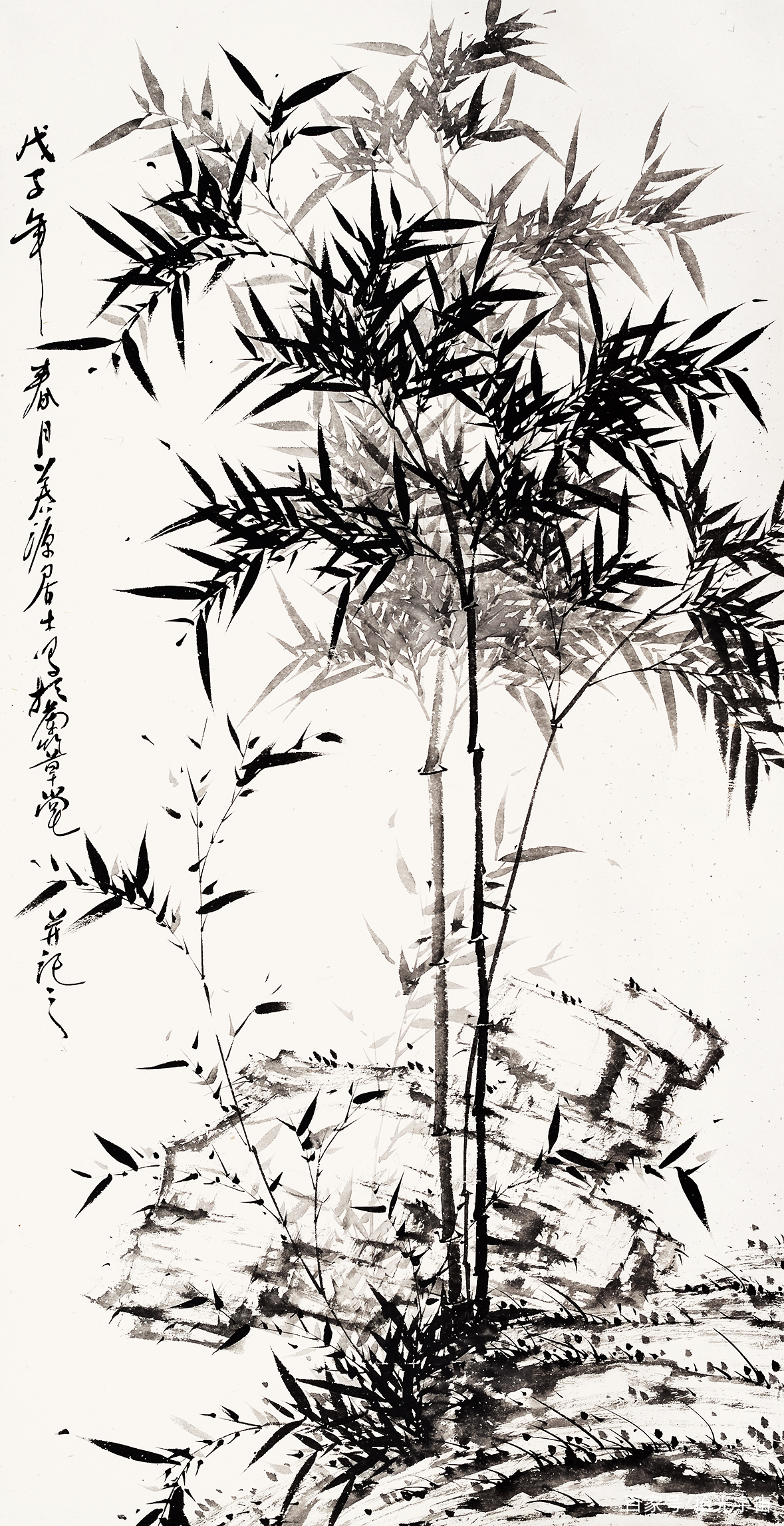 竹摇清影，迷离了这幅水墨丹青_百科TA说