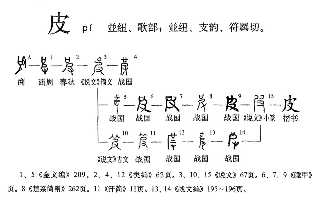 皮（汉语文字）_百度百科