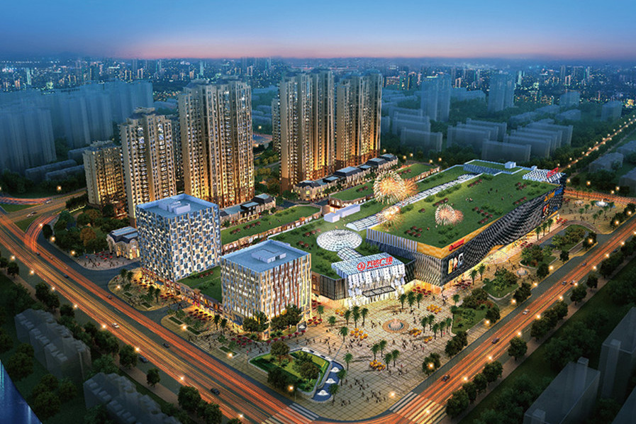 余姚万达广场位于宁波市余姚市兰江街道四明