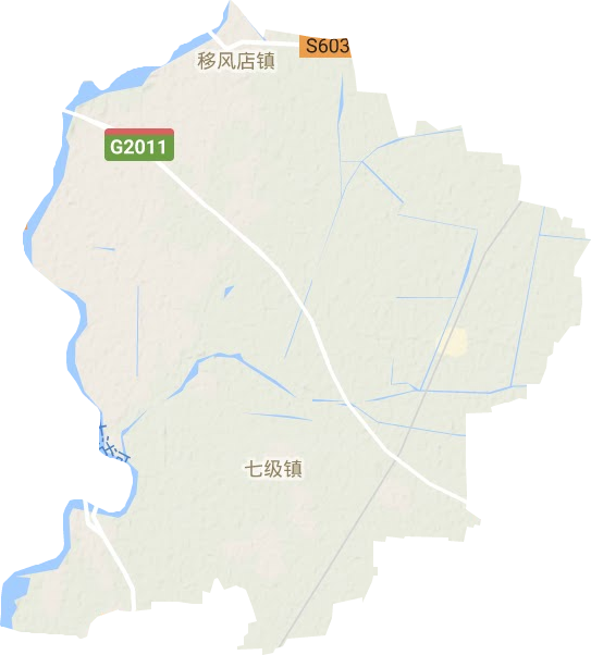 <p>移风店镇地形图