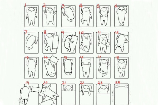 24睡姿图