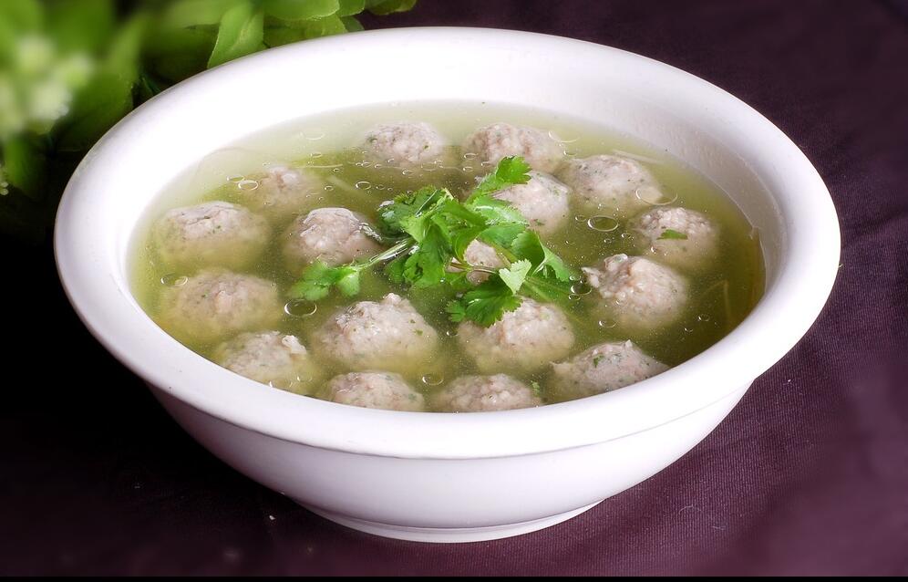 香菜肉丸汤