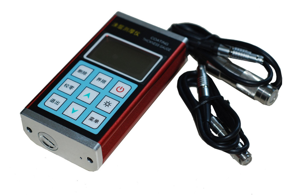  p>膜厚仪又名膜厚测试仪,分为手持式和台式二种,手持式又有磁感应