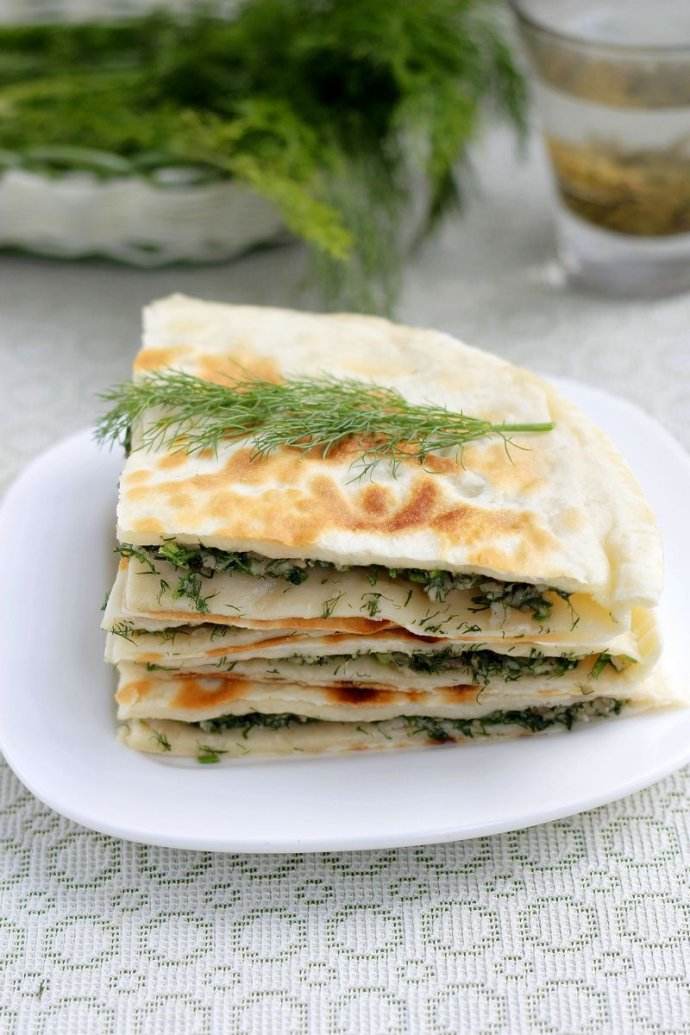 茴香牛肉千层饼