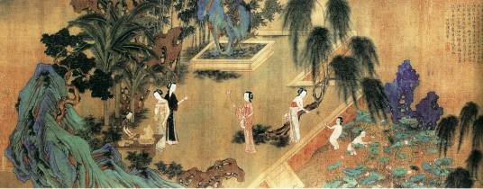 明仇英四季仕女图_百度百科