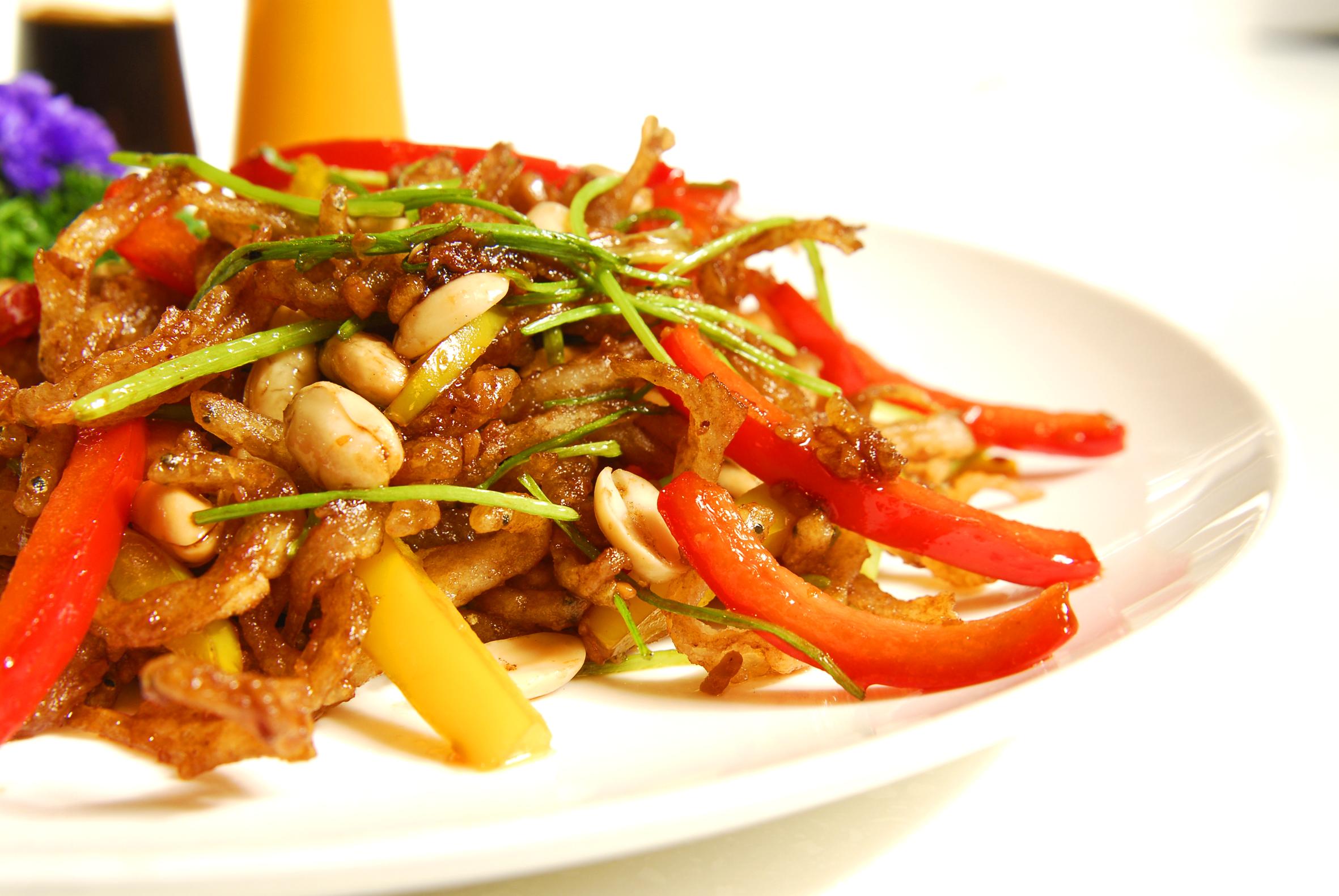 沙茶彩椒烩牛肝