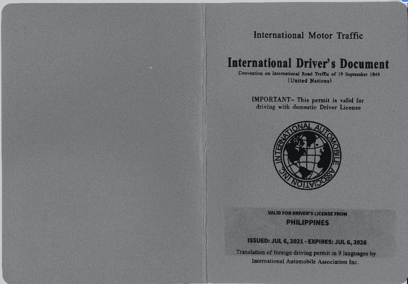 international driving permit