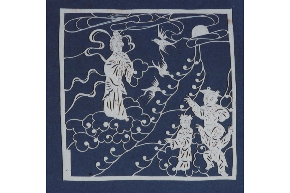 天津鹊桥相会刻纸