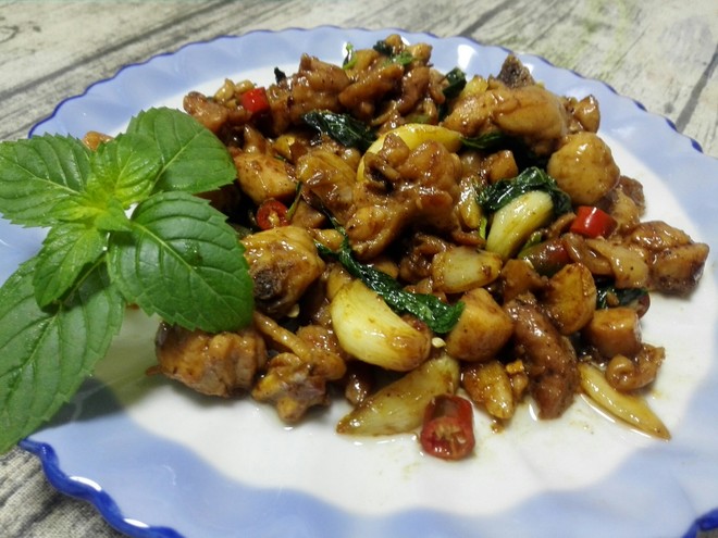 小炒薄荷鸡