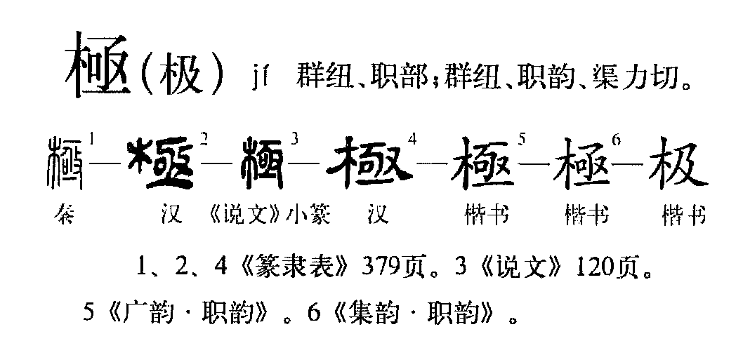极（汉语文字）_百度百科