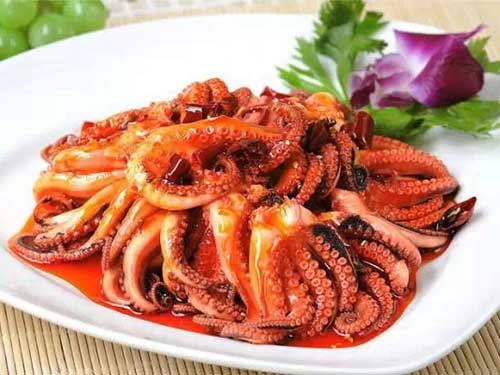  p>香茄仔蛸是一种食物,制作原料有原生八带,生抽,米醋少许,香油,辣椒