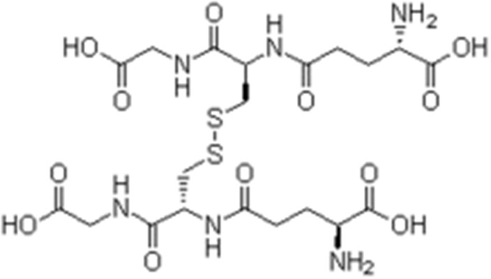 oxidized glutathione  Oxidation-reduction pathway of reduced (GSH) and | 