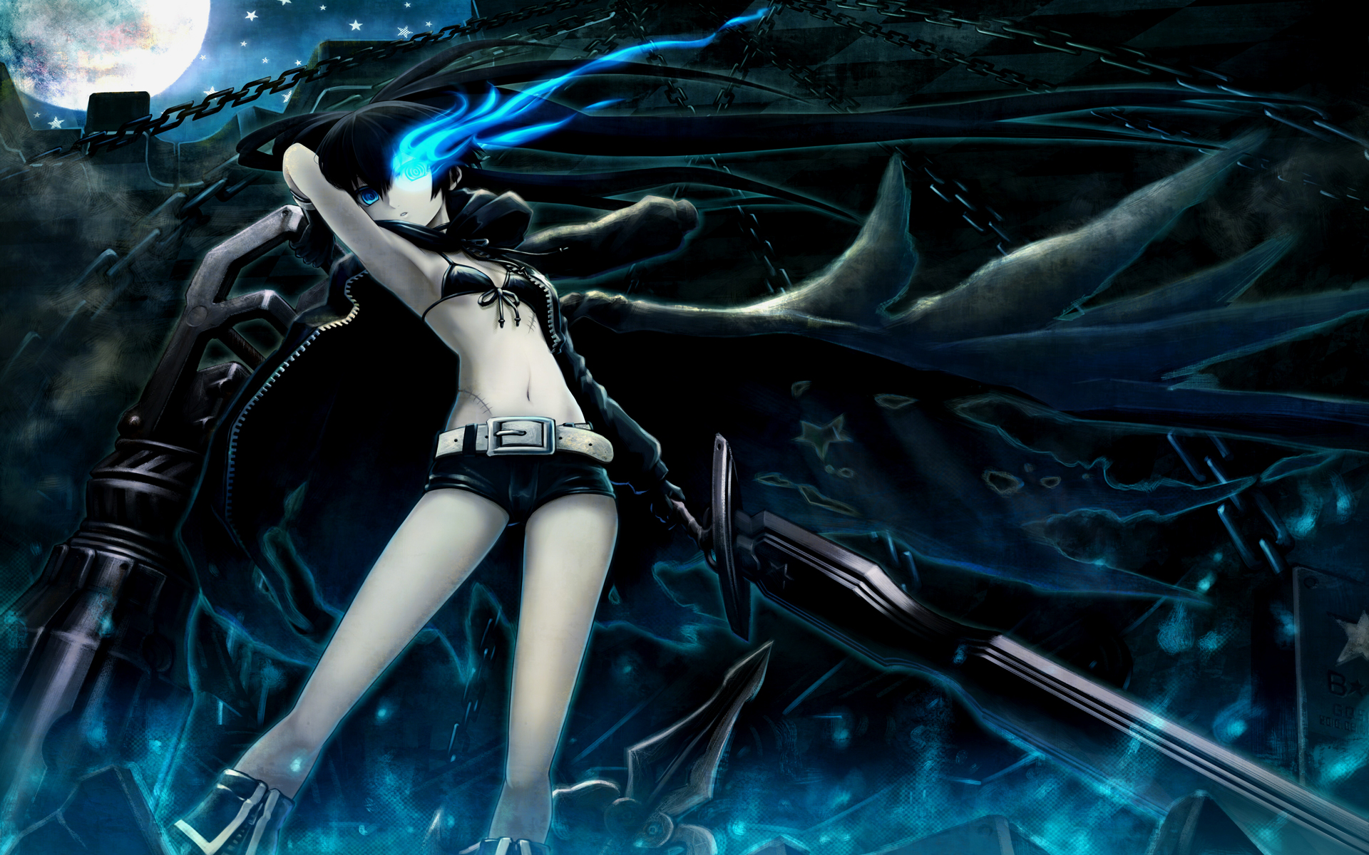  p>黑岩射手(black★rock shooter,ブラック★ロックシューター),简称