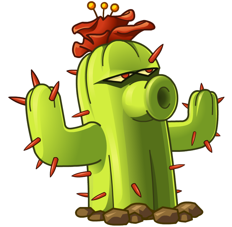 掌(cactus),女,益智策略类塔防御战游戏《植物大战僵尸》(以下简称