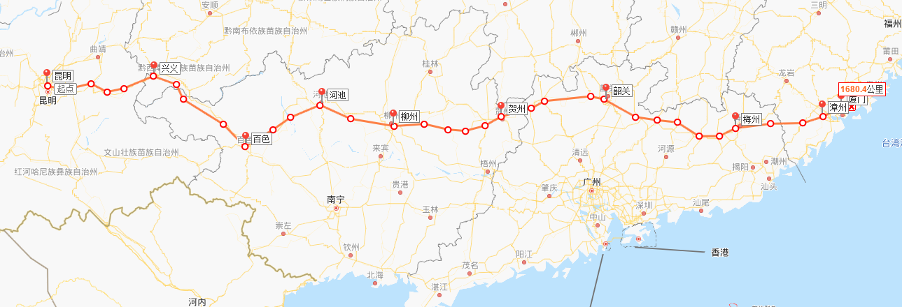 昆厦高速铁路