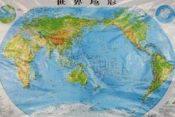 立体世界地形图拼图套装