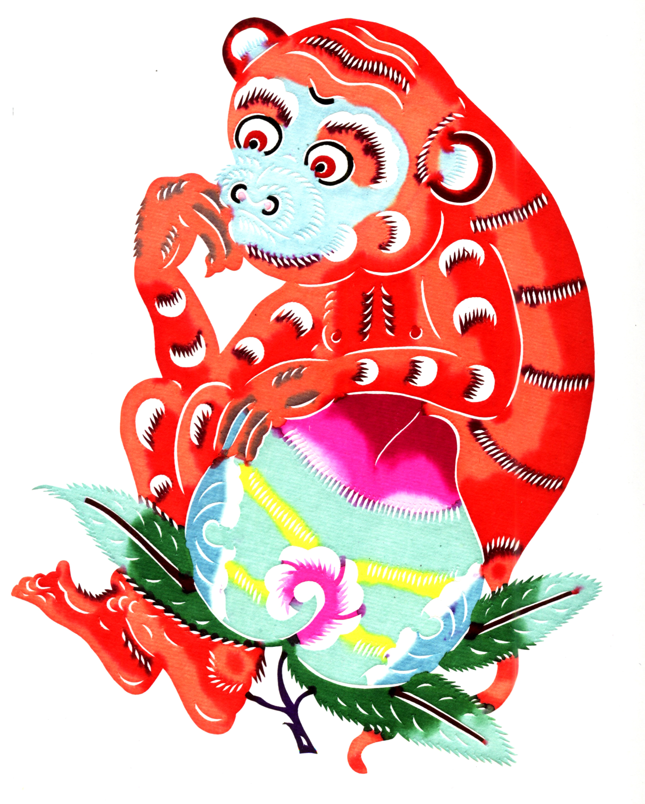中线装彩色十二生肖