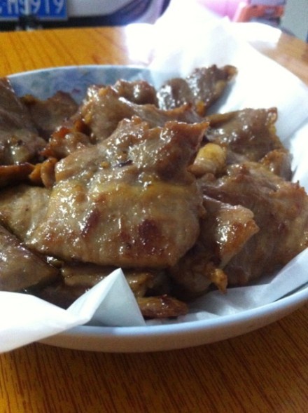 蜂密煎香猪面肉