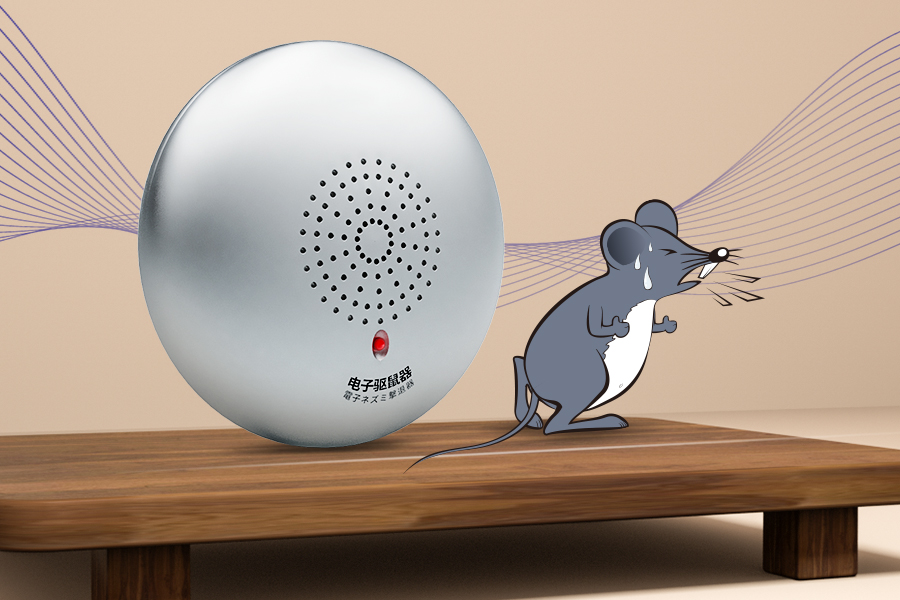 声波经过优化仿真后录制于高集成度的芯片,适时适地地播放驱赶老鼠