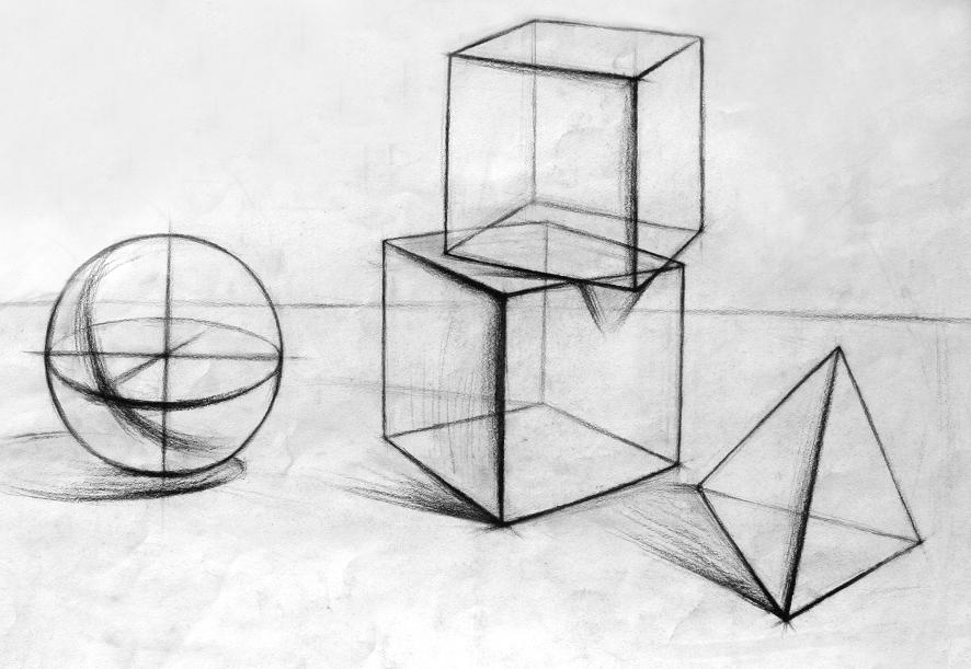  p>结构素描,又称"形体素描".