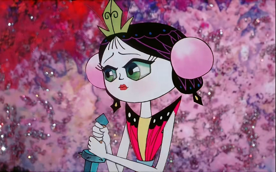 小蝴蝶持刀要行刺葫芦小金刚