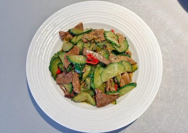 猪肝炒黄瓜