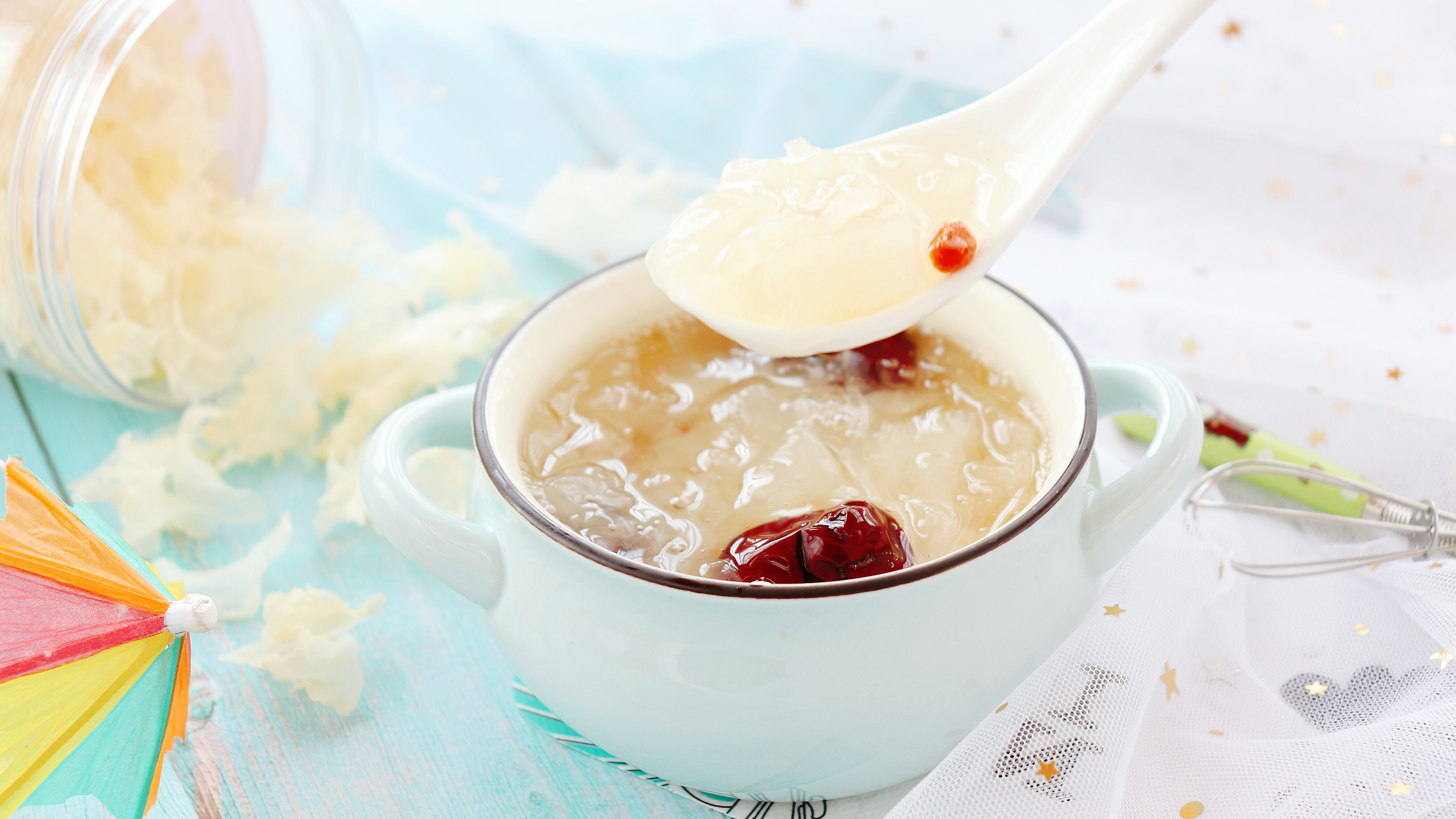 雪梨银耳山药羹