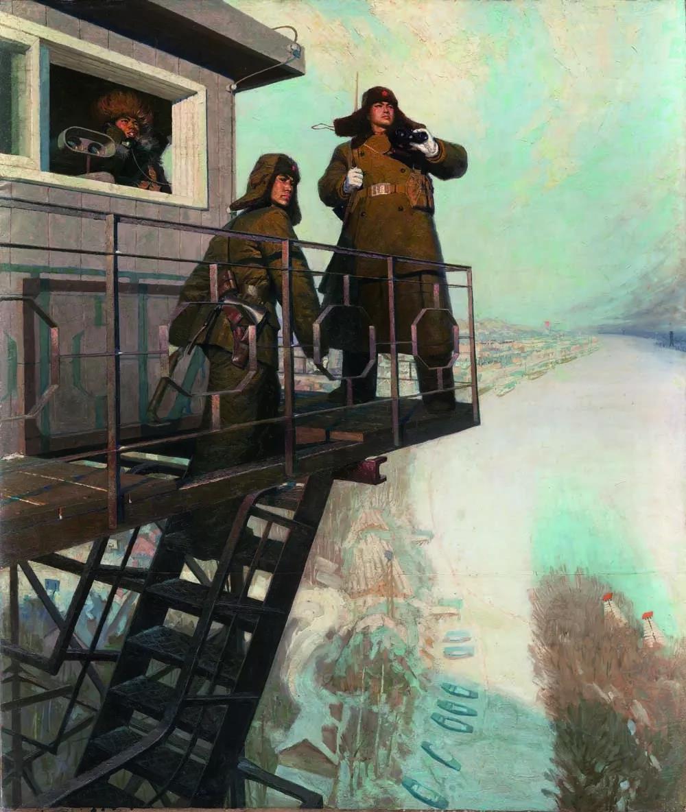 为我们伟大祖国站岗