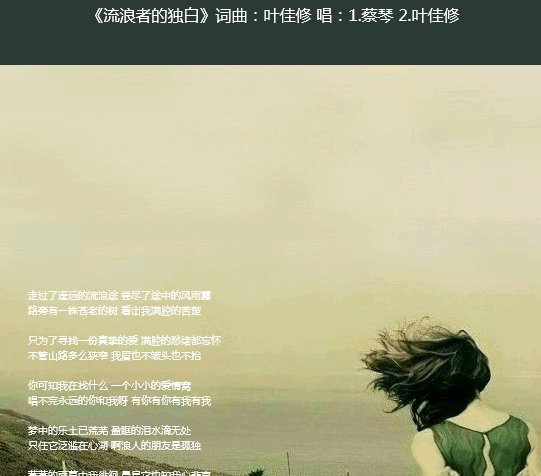 流浪者的独白