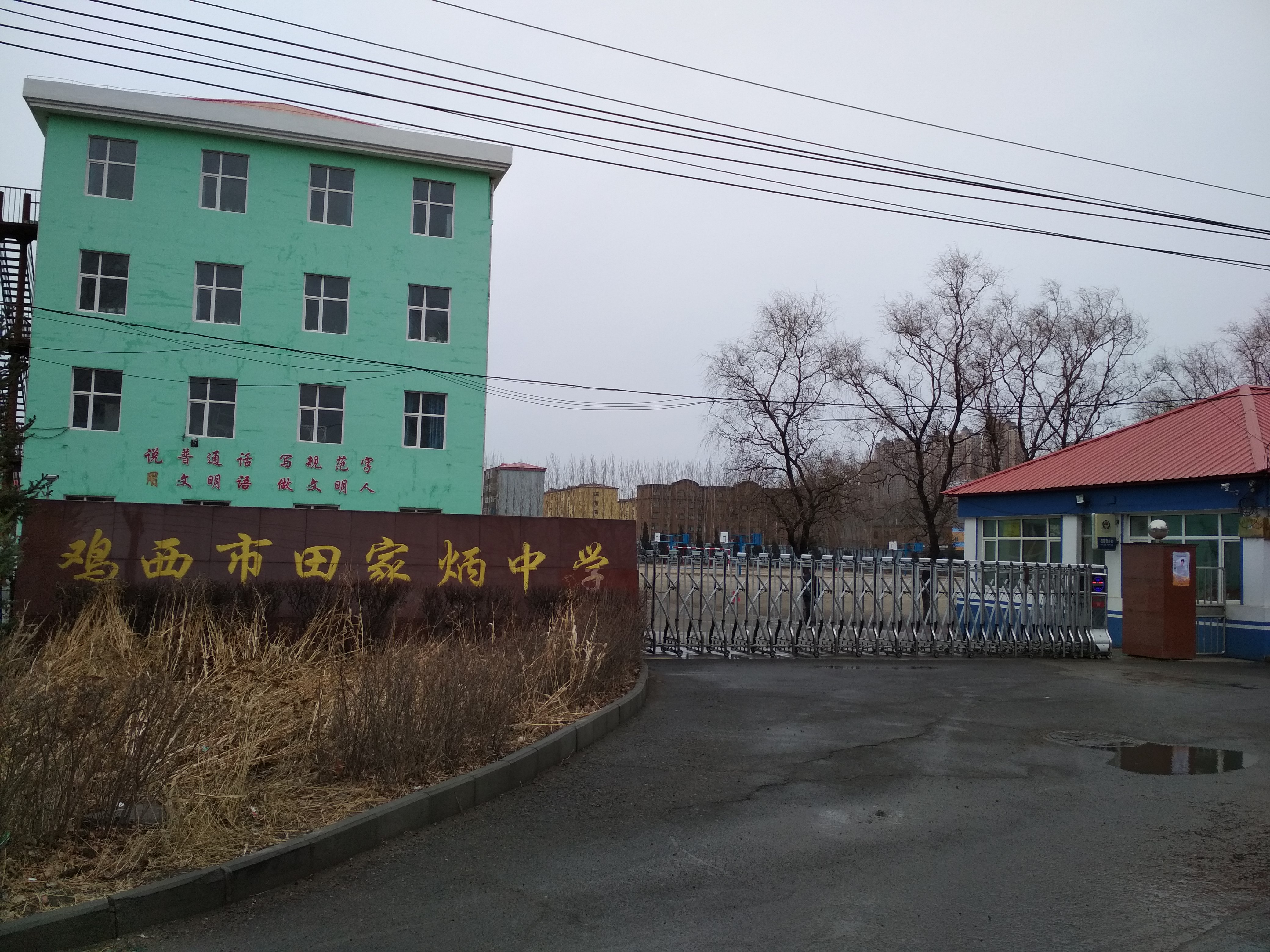  p>鸡西市田家炳中学(原铁路中学)建校于1973年.