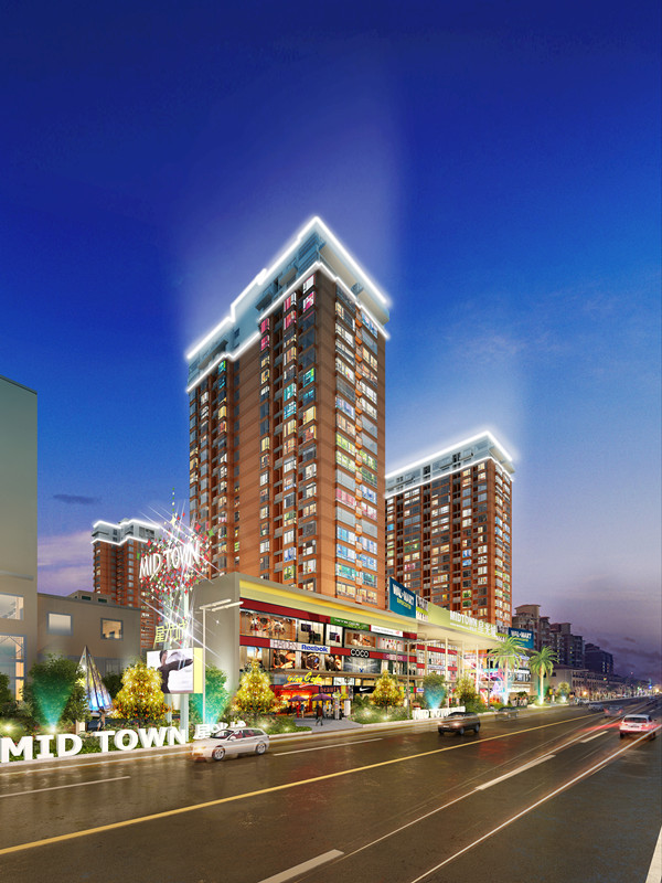 商业,商务全机能于一体的建筑集群,项目囊括星光城体验式主题购物中心