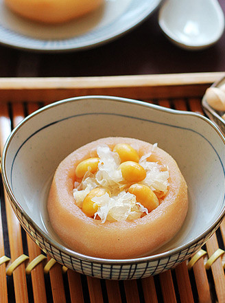 银耳白果雪梨盅