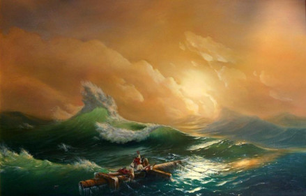 九级浪（艾伊瓦佐夫斯基著油画）_百度百科