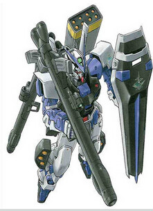 异端高达蓝色机全武装形态