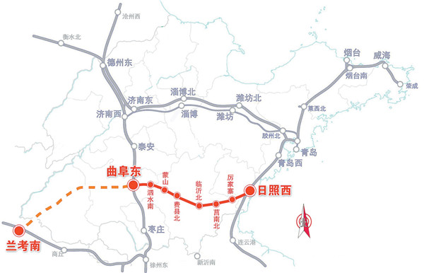  p>日兰高速铁路(rizhao-lankao high-speed railway),简称日兰高铁