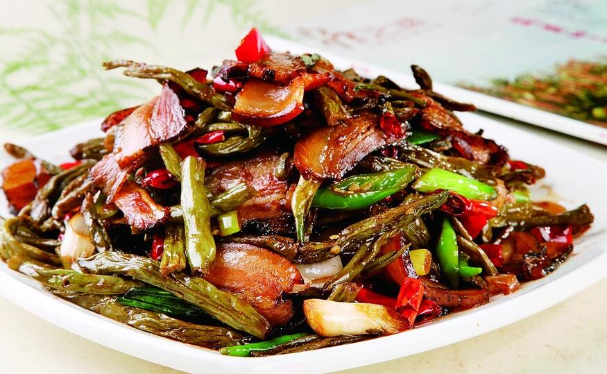 素炒干豆角