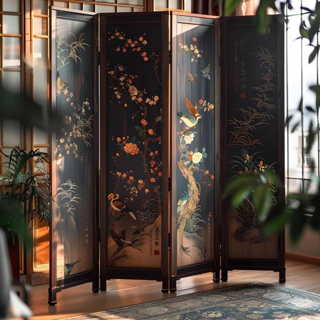 屏风（中国传统建筑物内部挡风用的家具）_百度百科