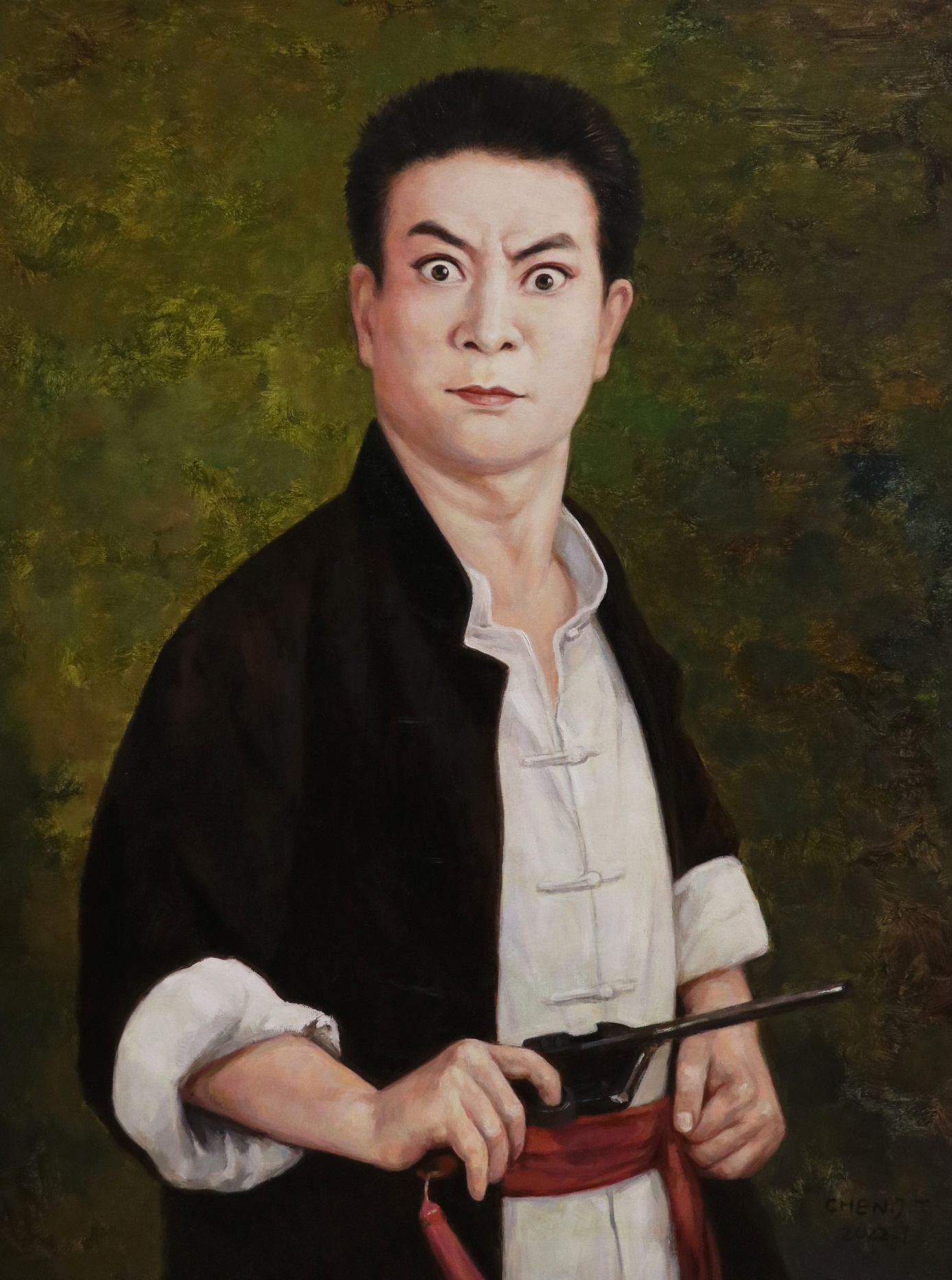  p>陈锦通,现任:物联网工程学院副教授,从小热爱岭南文化,以绘画的