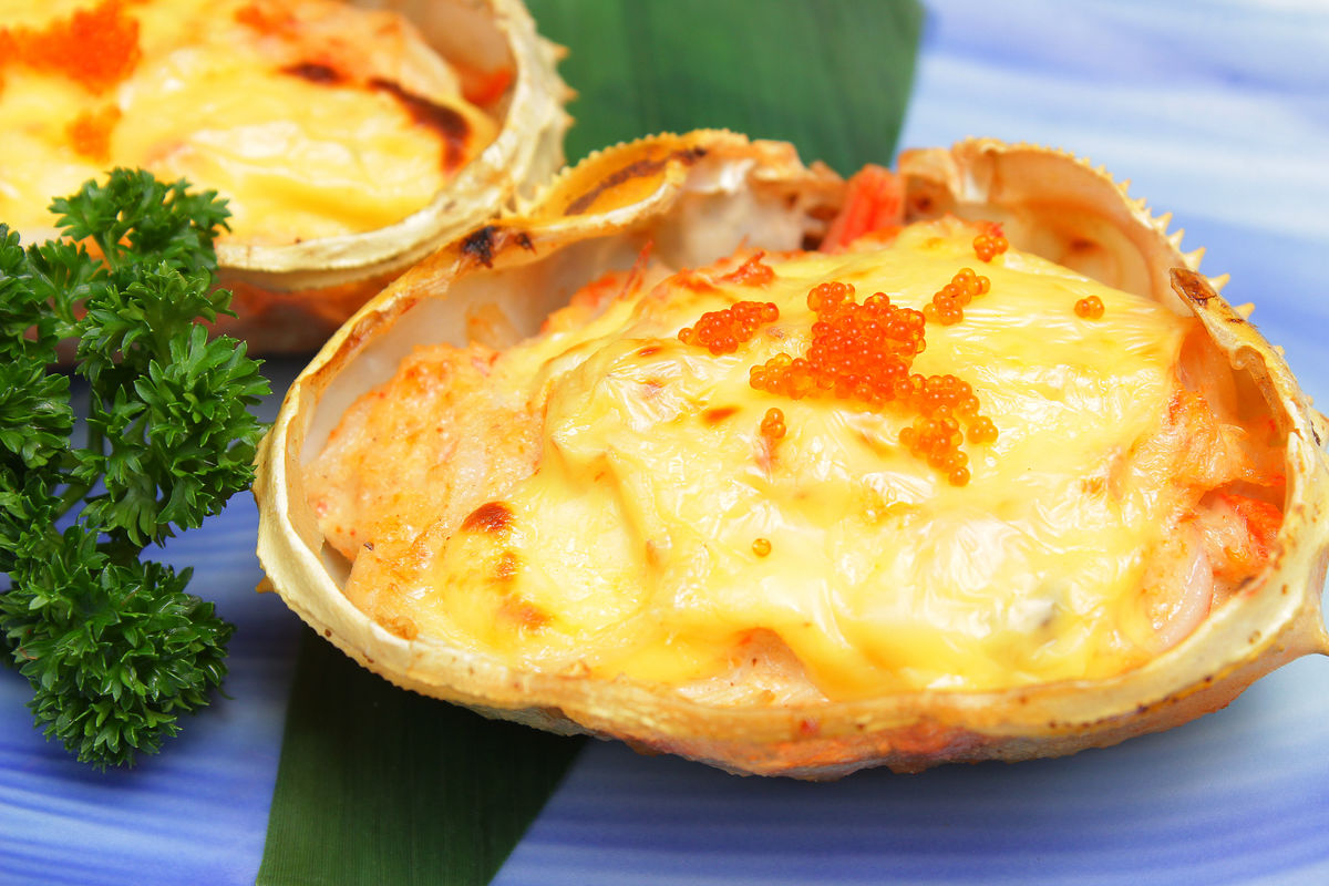 浓香浓情之芝士焗蟹