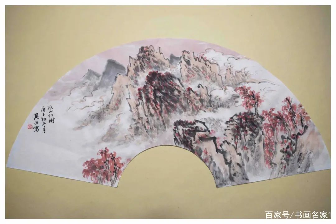 艺术中国」——徐其正山水扇面画六十幅_百科TA说