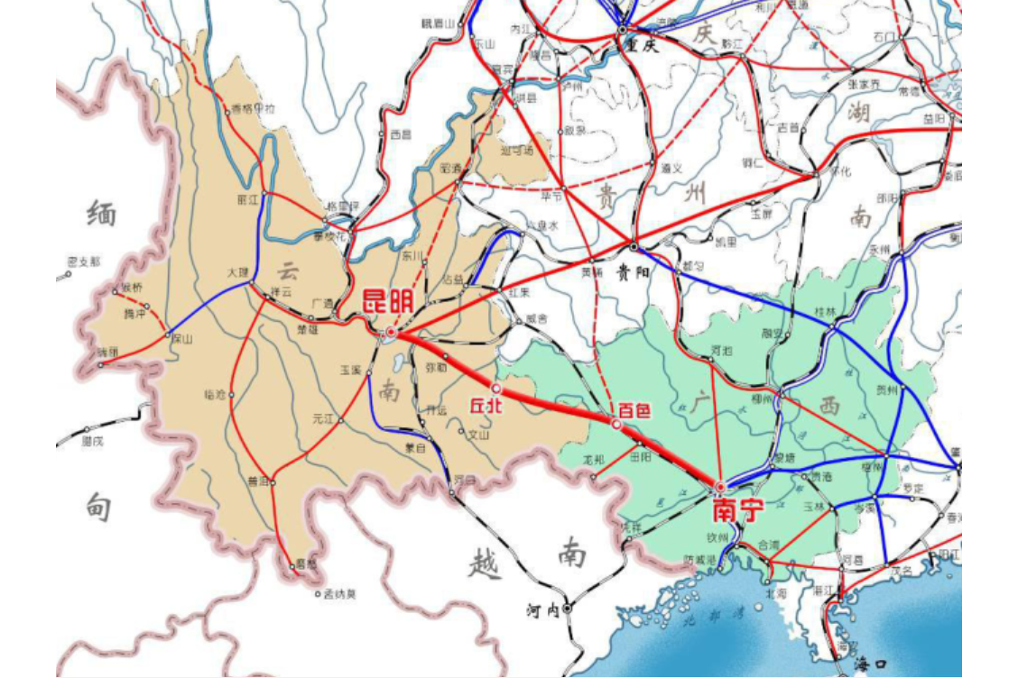high-speed railway),简称南昆高铁,又名南昆客运专线及云桂铁路,是一