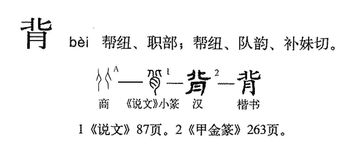 背（汉语文字）_百度百科