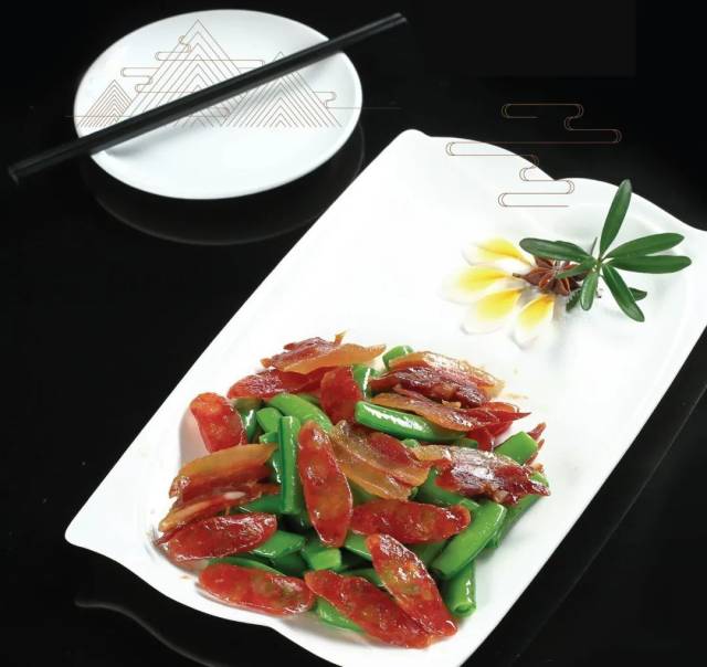 广式腊味炒甜蜜豆
