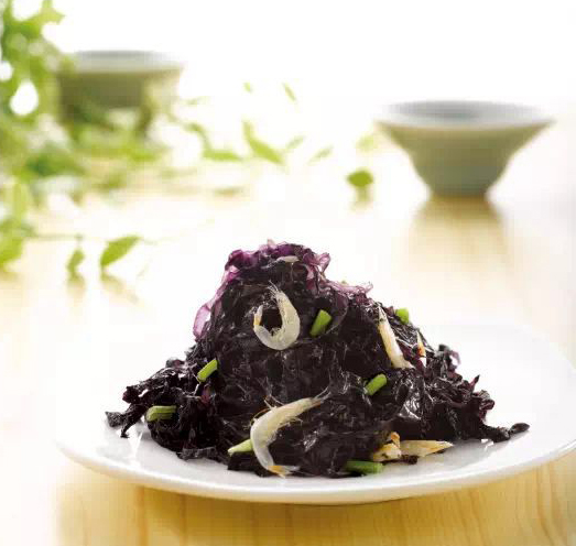 白菜丝拌紫菜