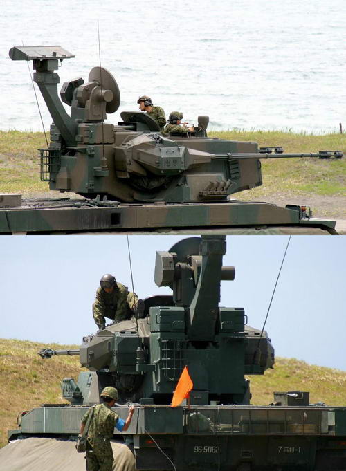 87式自走高射机关炮是陆上自卫队装备的一种自走式防空炮