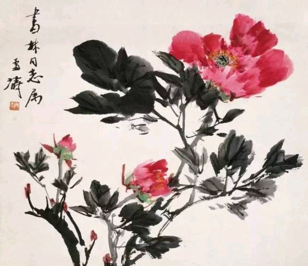 C92，王雪涛牡丹花作品欣赏_百科TA说